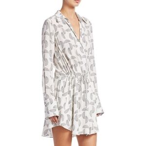 A.L.C. "Isobel" dress in half-moon patterned silk.